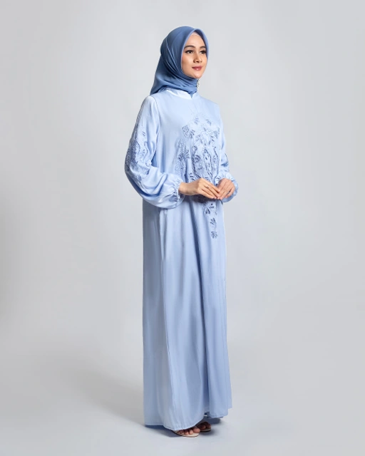 Image of Elesa Dress Powder Blue