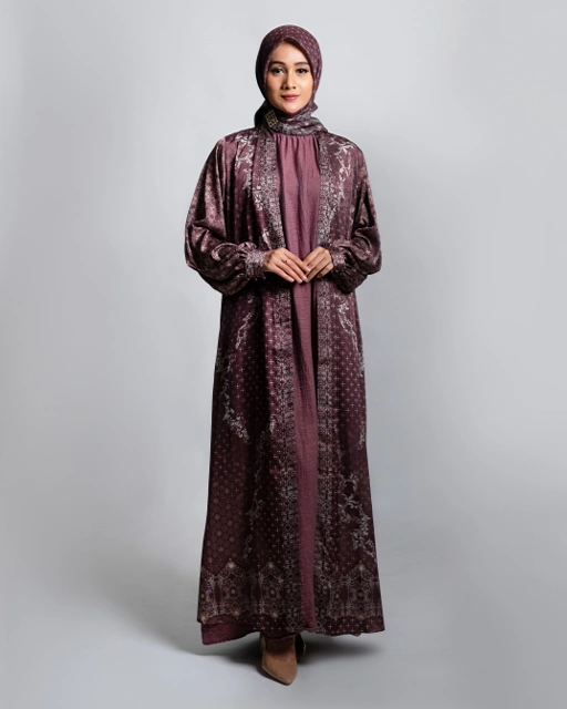 Image of Sonya Dress Maroon (Outer)