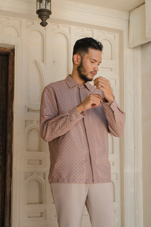 Fahmi Man Shirt - Latte