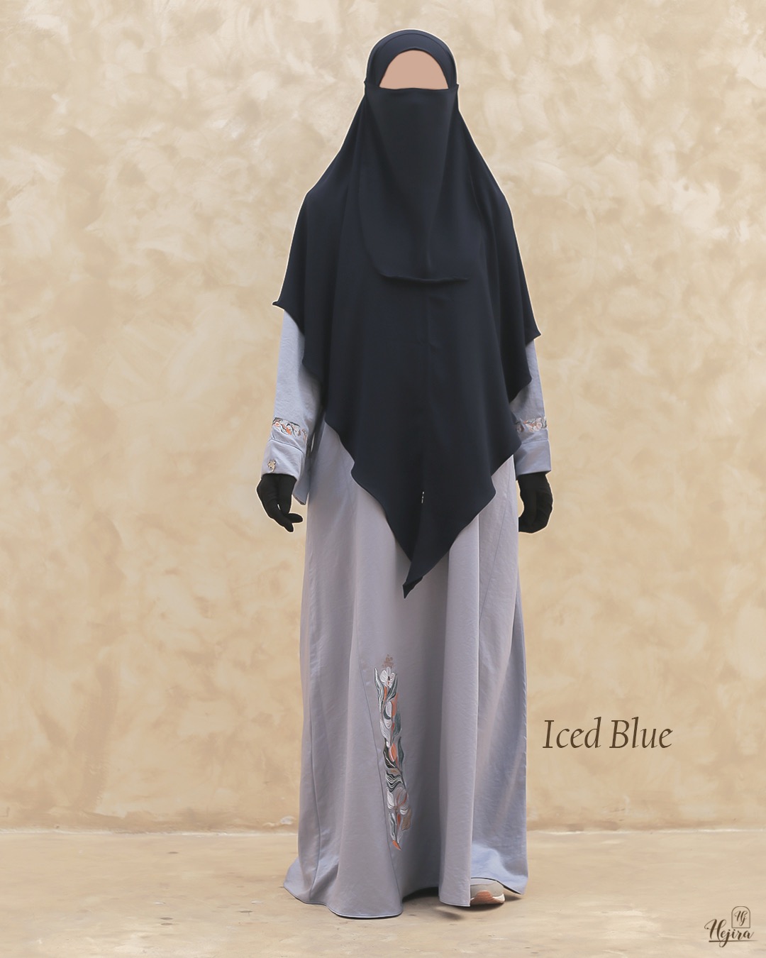 Hejira The Signature Embroidery EVARA Abaya Cupro Look