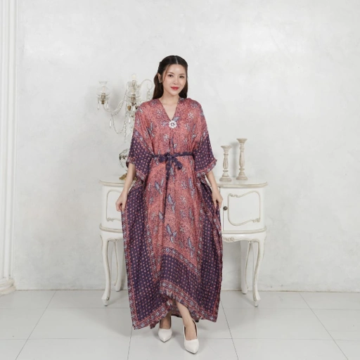 Image of  KINNAS - INARA Dress Gamis Series Lebaran 2025 - Dress Wanita Muslim Viscose Fit Kondangan - Gamis Dress Tali Mewah