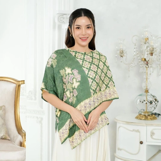 Image of KINNAS BATIK HAIRA Blouse Batik Kerja Wanita Viscose