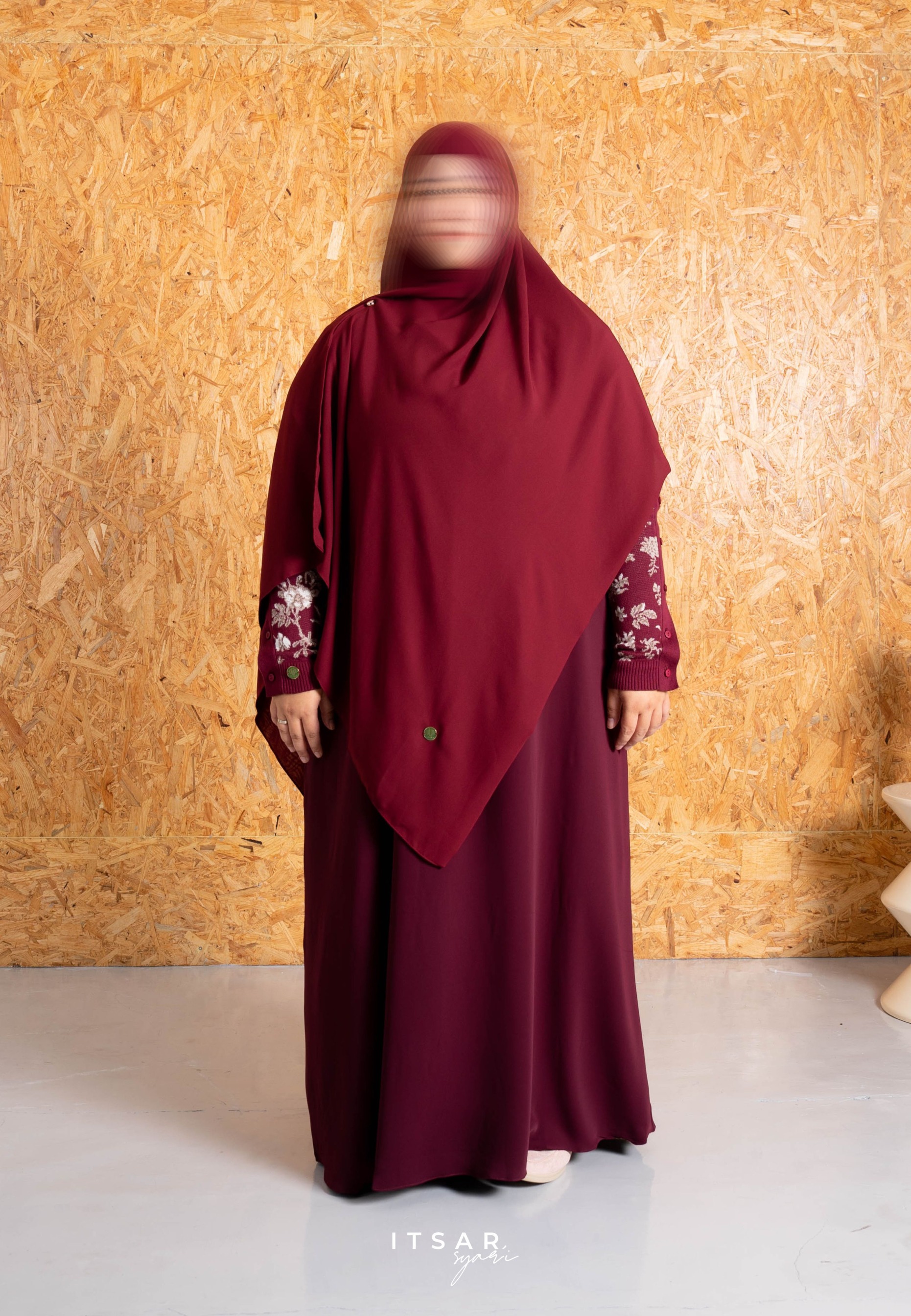 Mecca Floral Knit Abaya