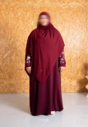 Mecca Floral Knit Abaya