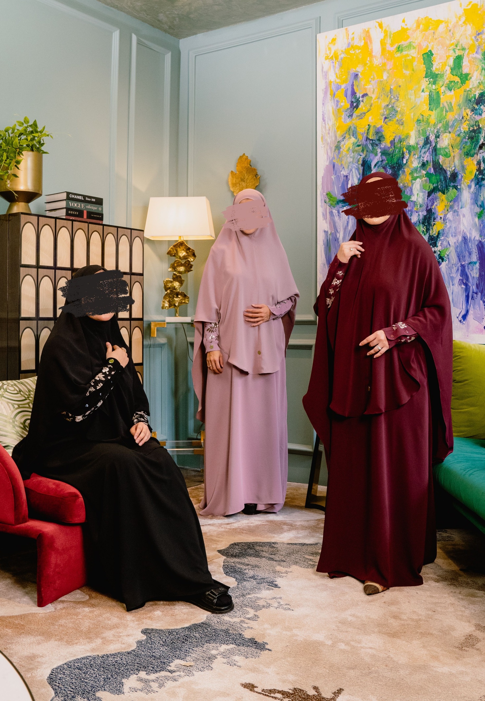 Mecca Floral Knit Abaya