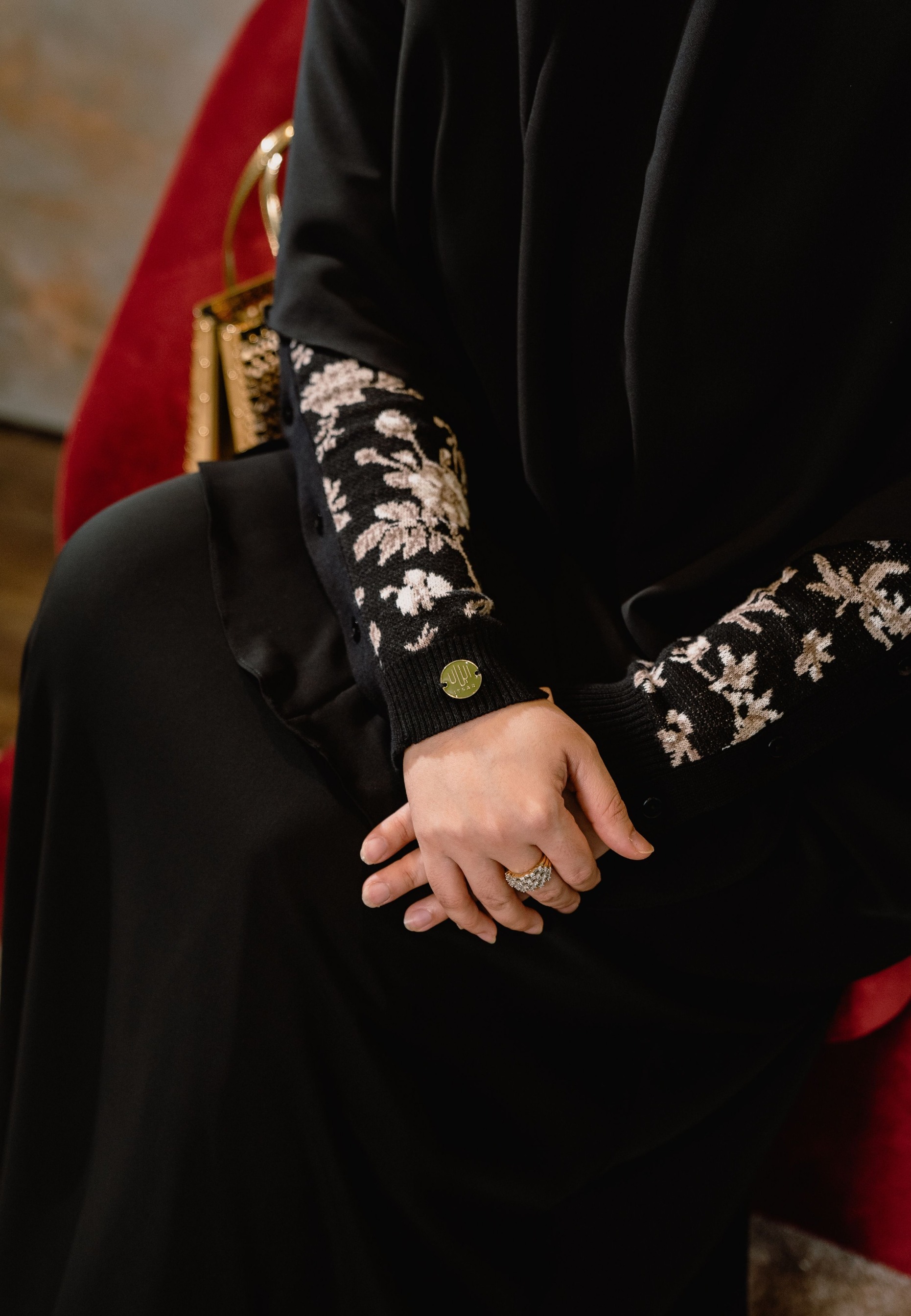 Mecca Floral Knit Abaya