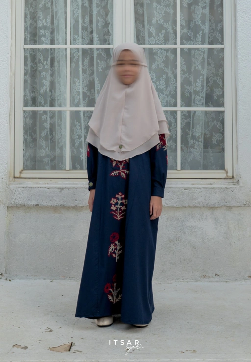 Image of Mila Jardin Kid Abaya - Jardin de Flores