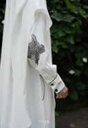 Najran Piping Lace Abaya
