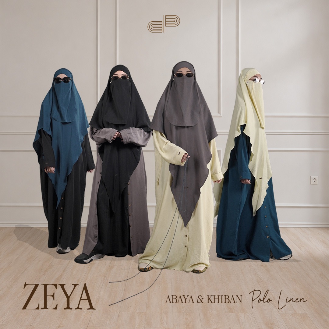 [READY] DMP ZEYA Abaya Outer Khiban Linen