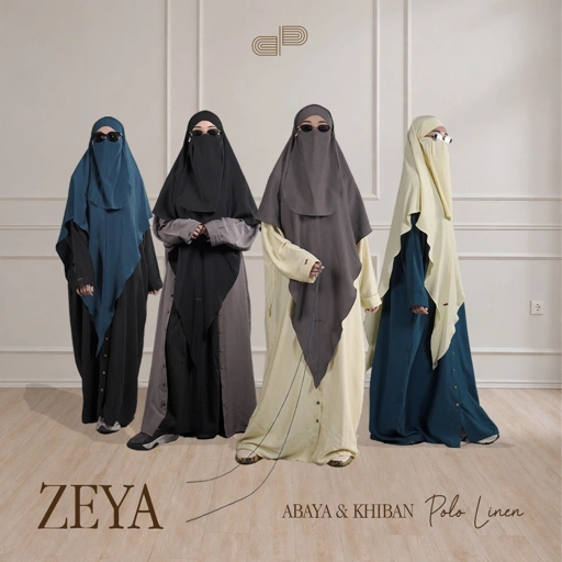 DMP ZEYA Abaya Outer Khiban Linen