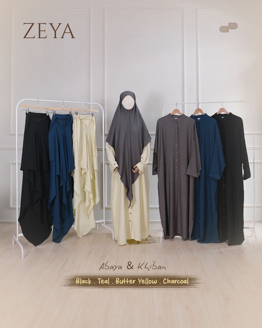 [READY] DMP ZEYA Abaya Outer Khiban Linen