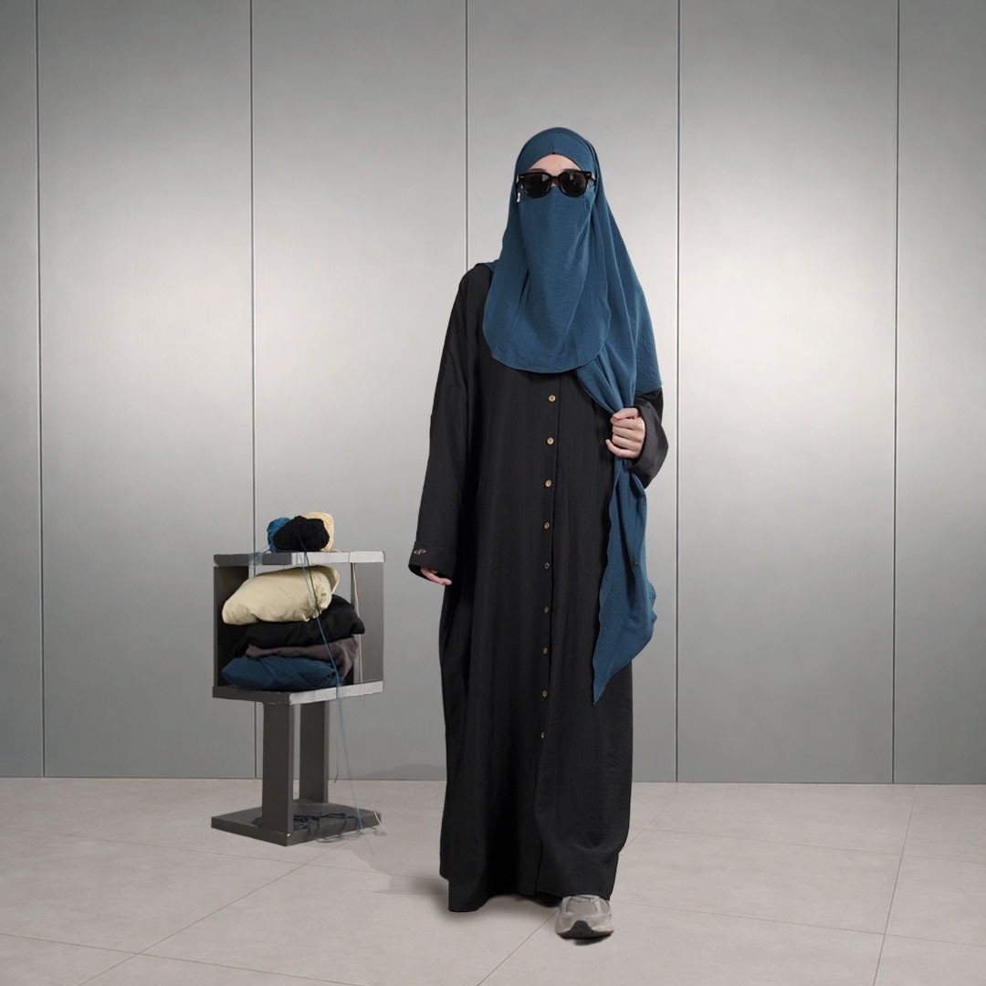 [READY] DMP ZEYA Abaya Outer Khiban Linen