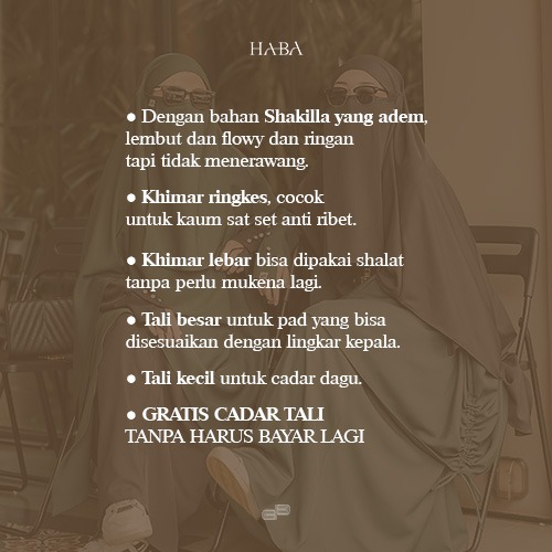 Haba French Khimar