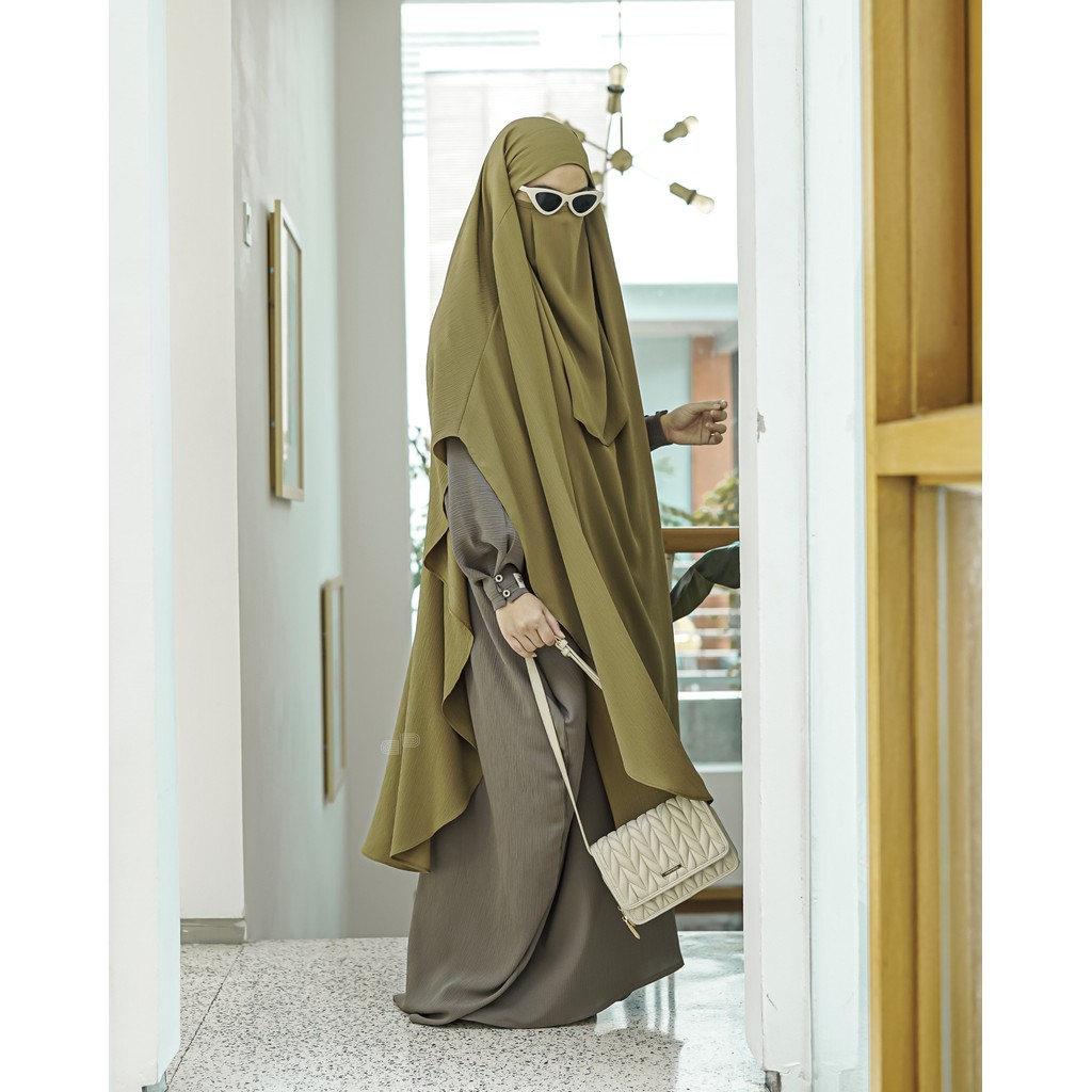 Hava Abaya Set French Khimar Free Cadar