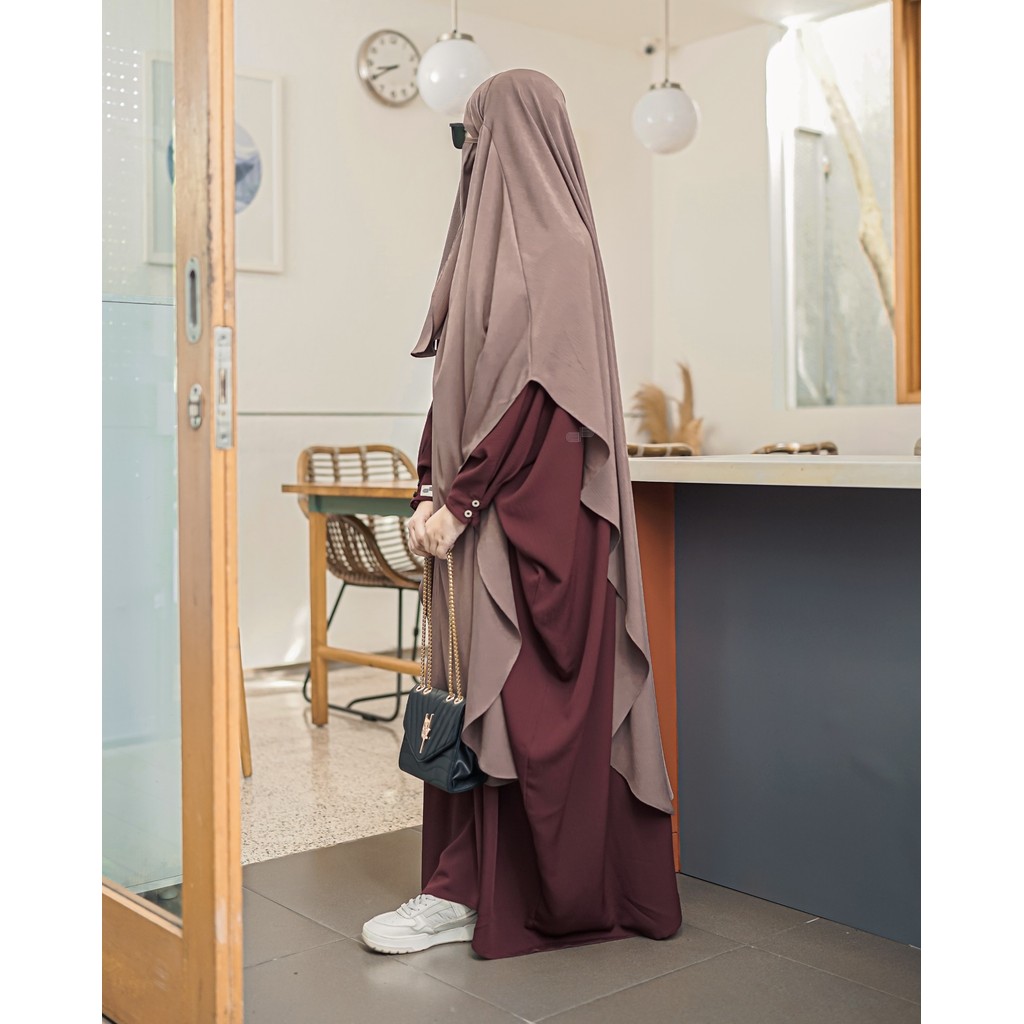 Hava Abaya Set French Khimar Free Cadar