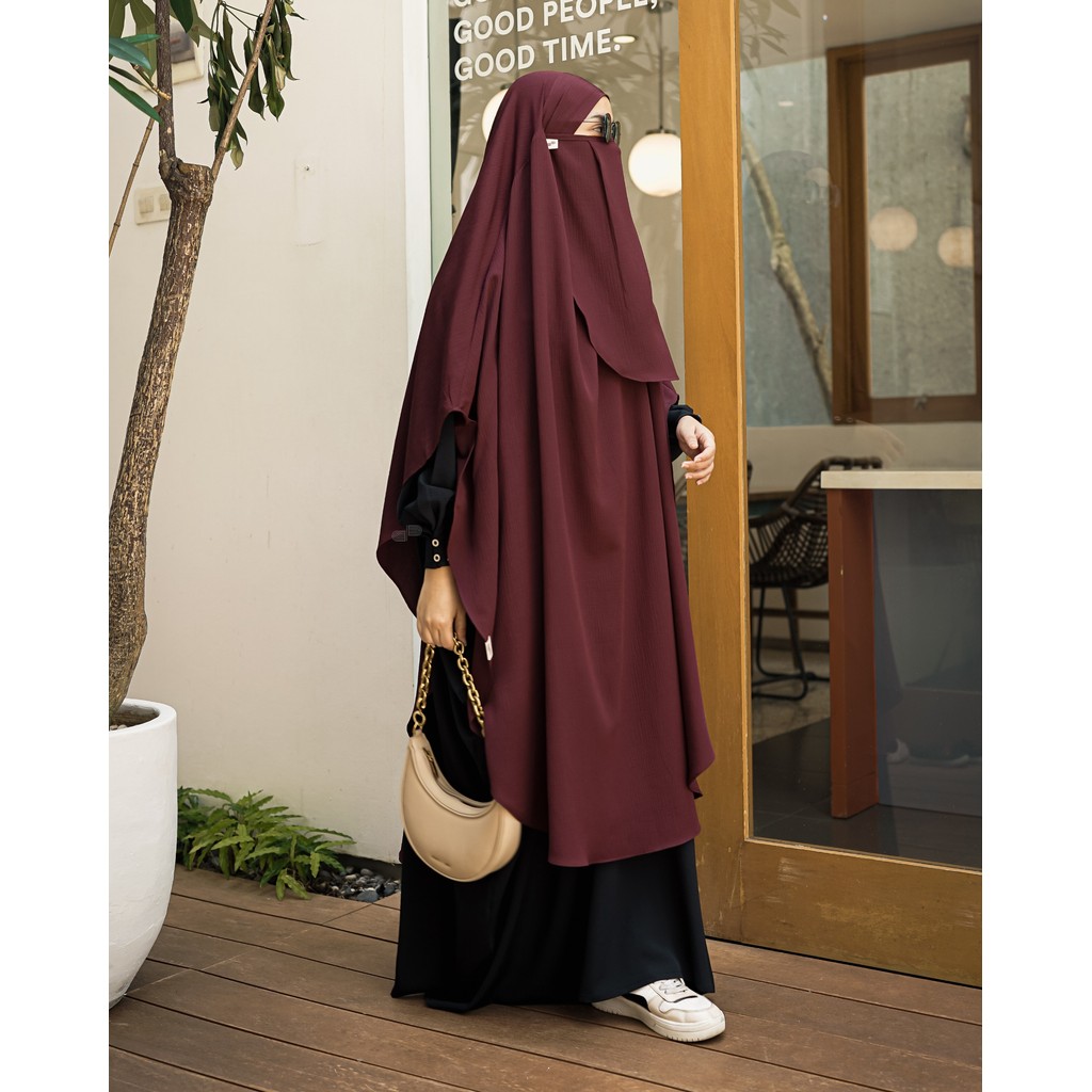 Hava Abaya Set French Khimar Free Cadar