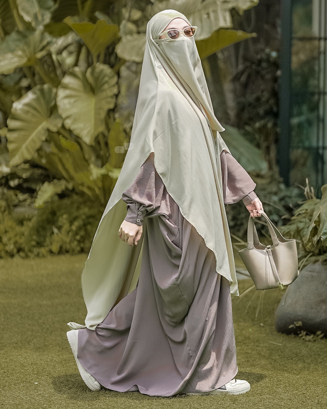 Hava Abaya Set French Khimar Free Cadar