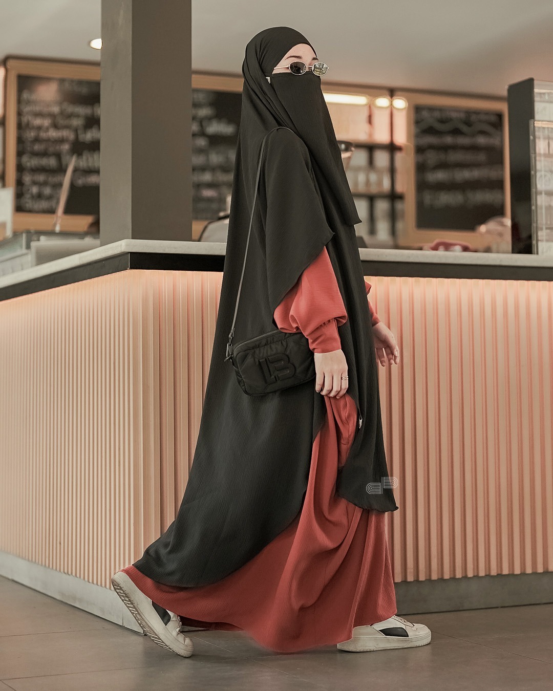 Hava Abaya Set French Khimar Free Cadar