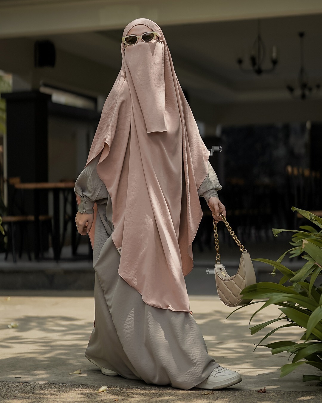 Hava Abaya Set French Khimar Free Cadar