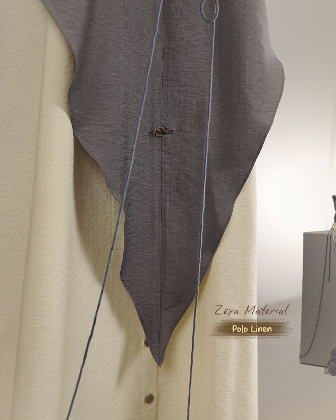 [READY] DMP ZEYA Abaya Outer Khiban Linen