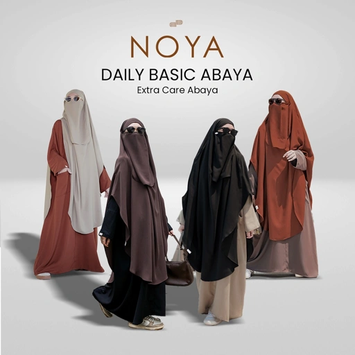Image of Noya Abaya Umrah Syari Dress Kimono Slim Look Daily