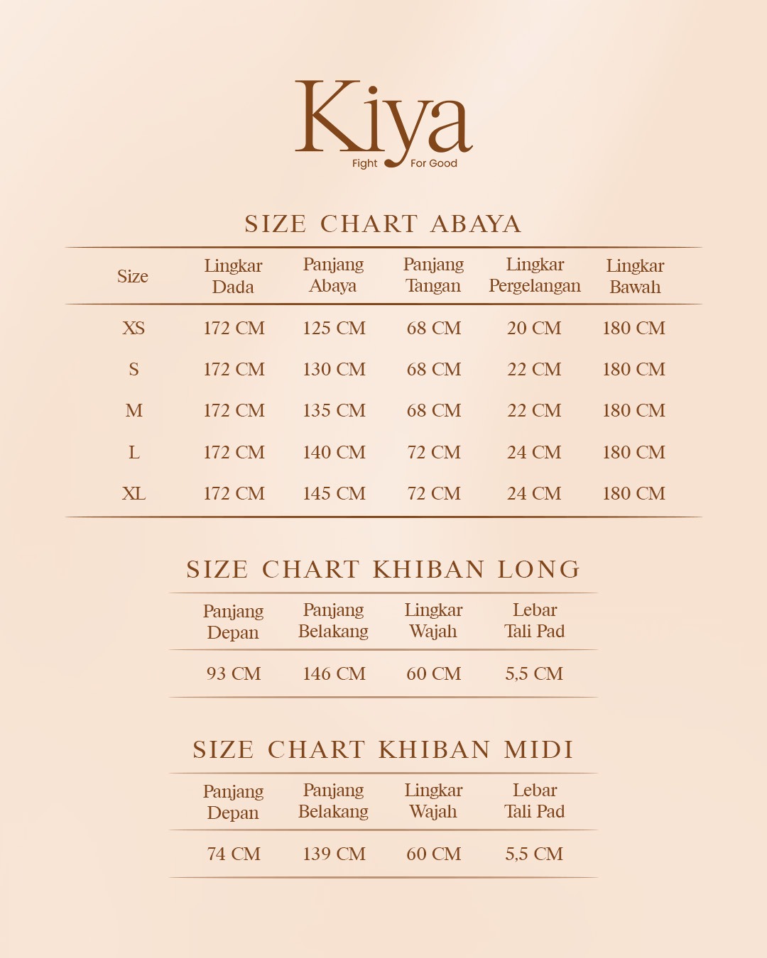 New Kiya Abaya dan Khiban