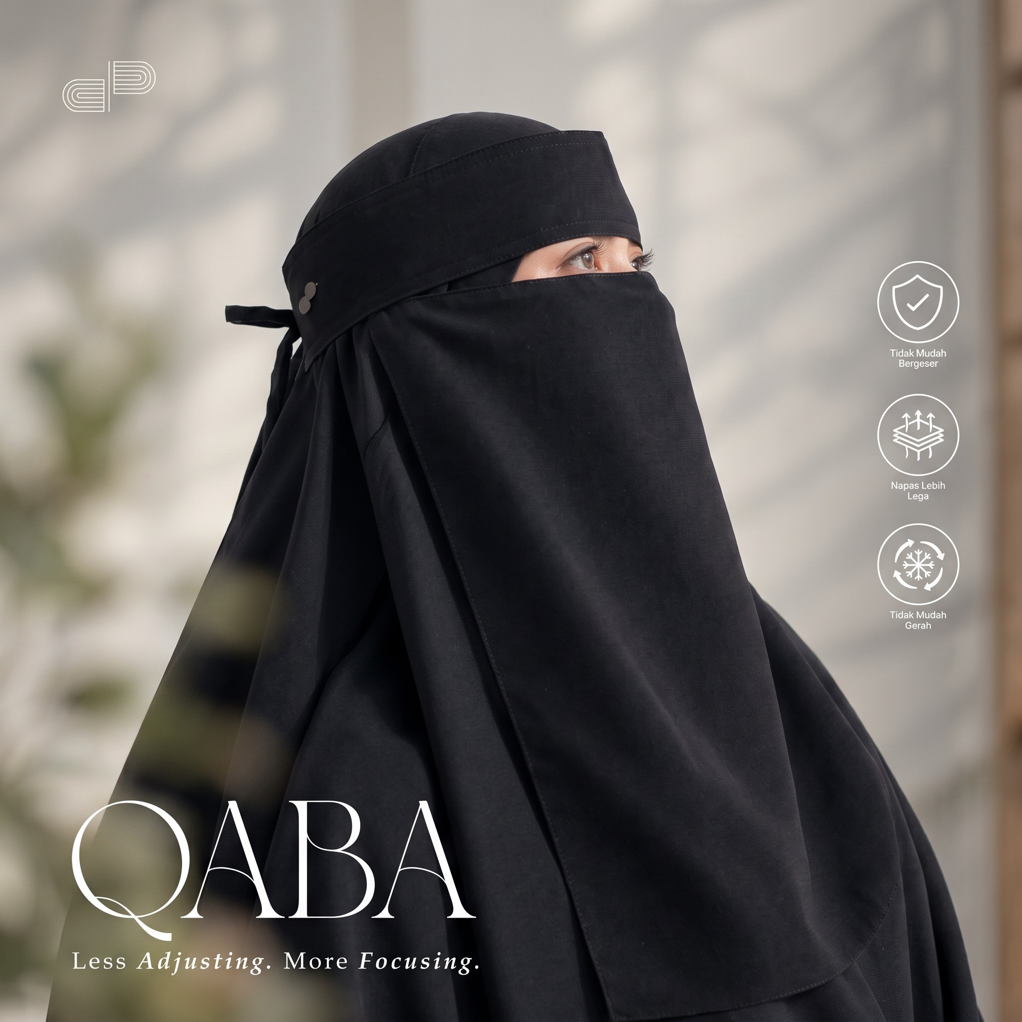 PRE ORDER - QABA Niqab Bandana Poni