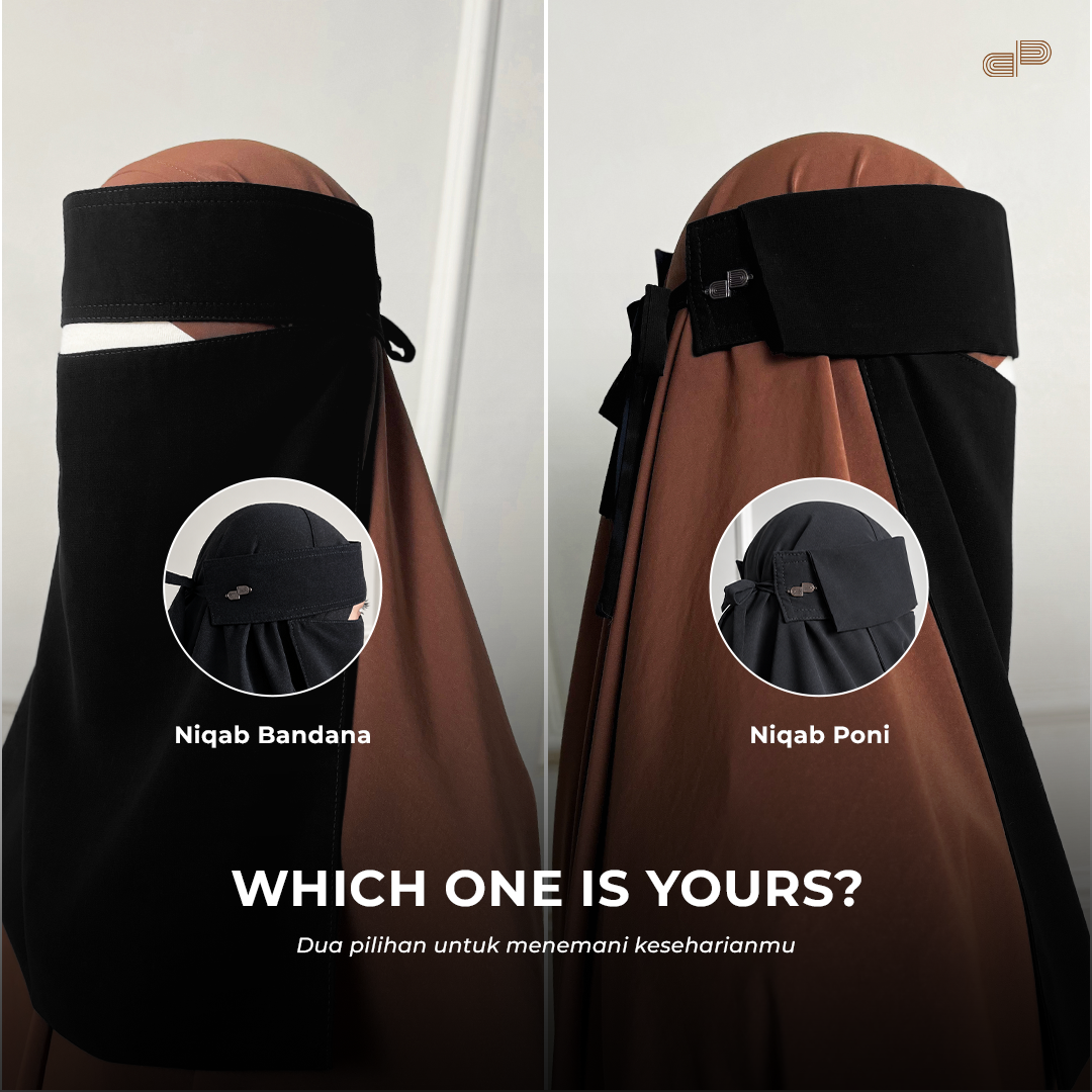 PRE ORDER - QABA Niqab Bandana Poni