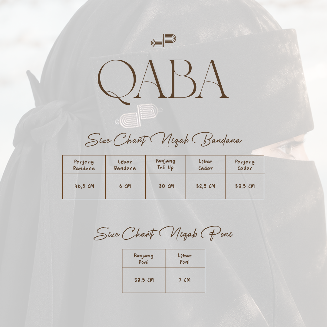 PRE ORDER - QABA Niqab Bandana Poni