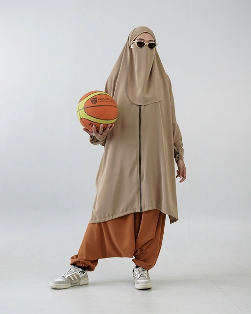 Image of DMP Celana Sirwal Akhwat ZERA | Rok Celana Olahraga Muslimah Syar’i