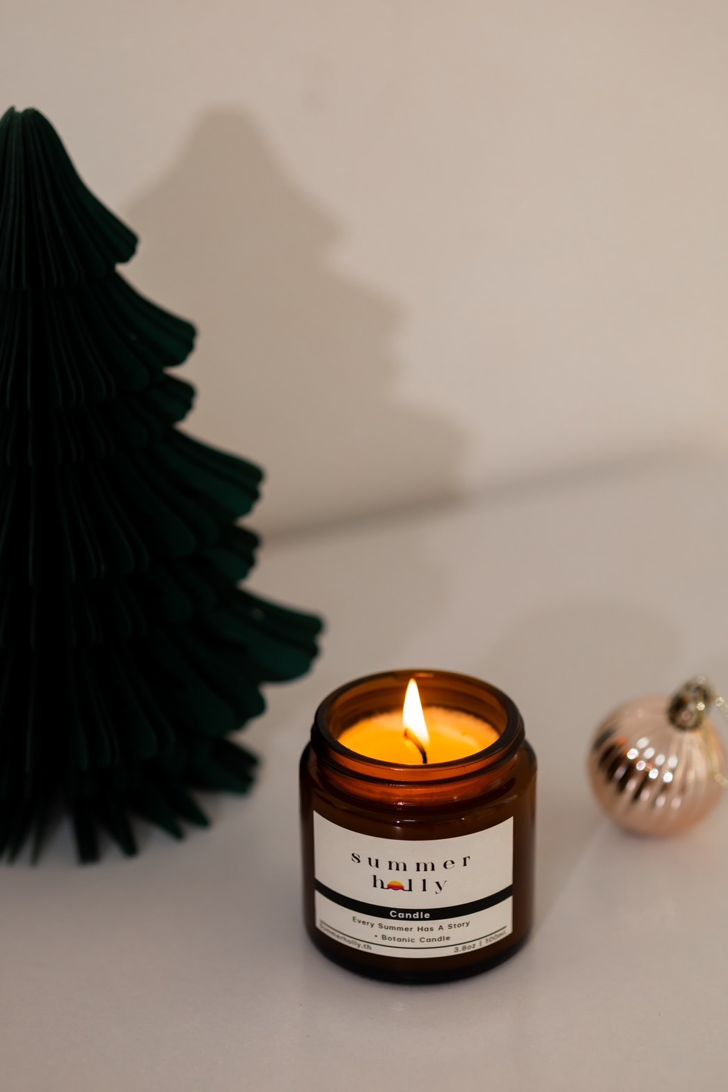 Soy-wax candle ผลิตภัณฑ์เทียนหอมอโรม่า เทียนหอมไขถั่วเหลืองแท้ 100% | Summer holly