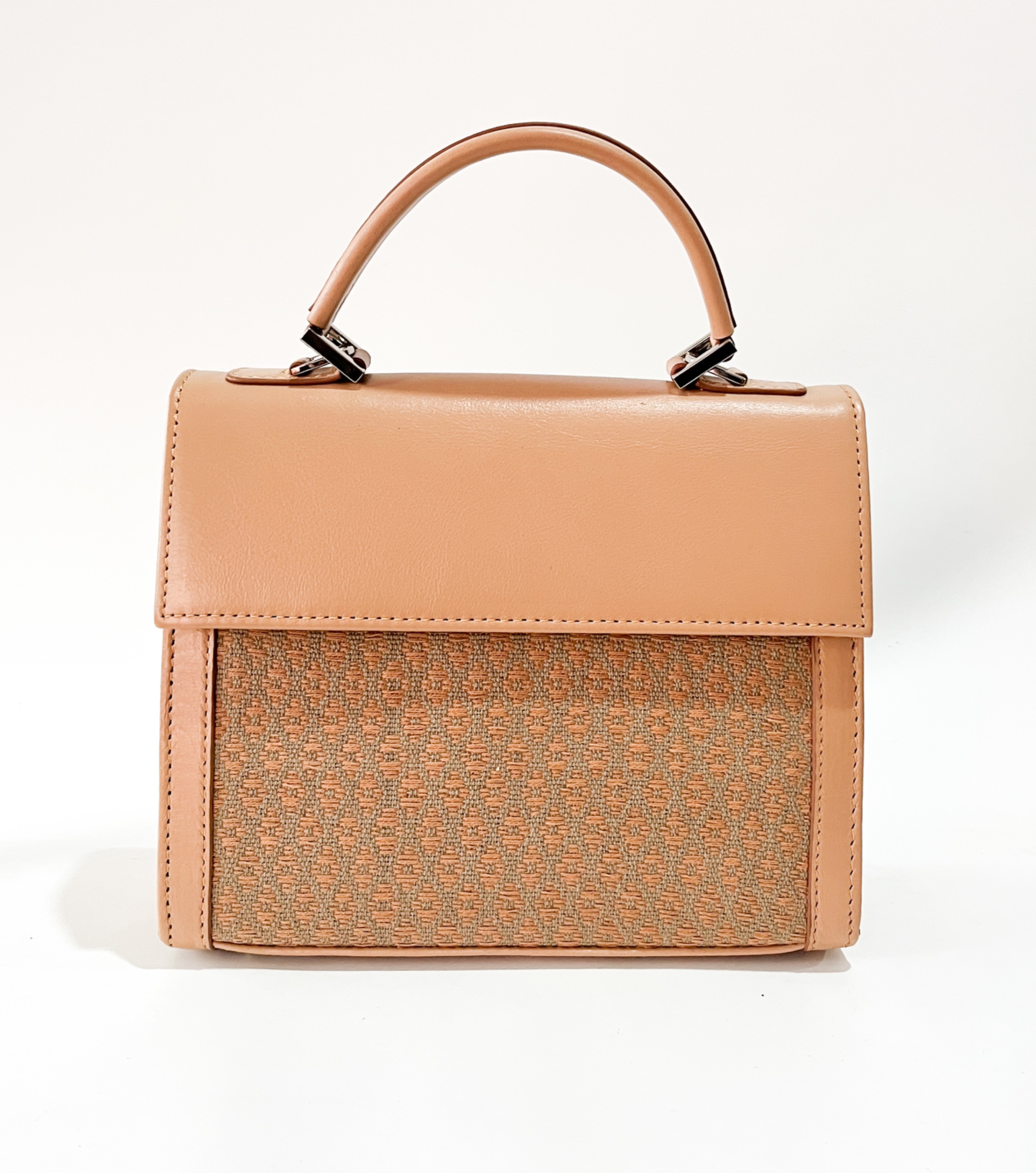 Drupadi small top handle bag beige