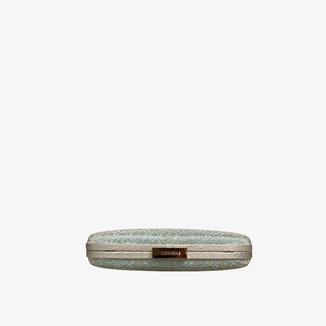 Syailendra Box Clutch Minang Light Blue 