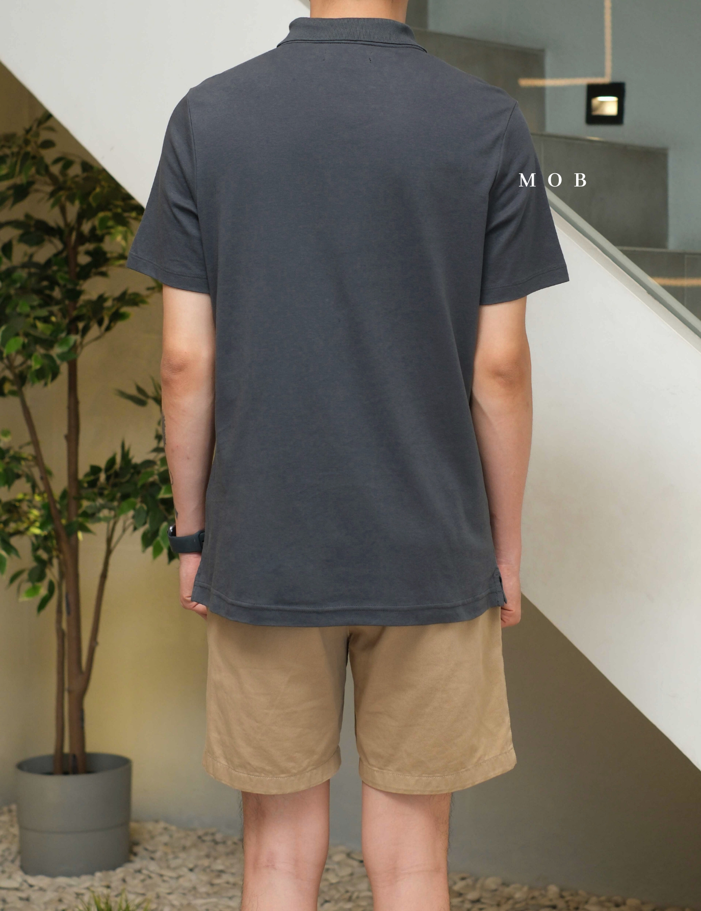 BRPSS01002B Luxury Touch Polo SS Dark Grey