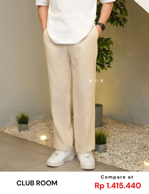 CLB02LIL002-003 Linen Luxury Pants Ivory White