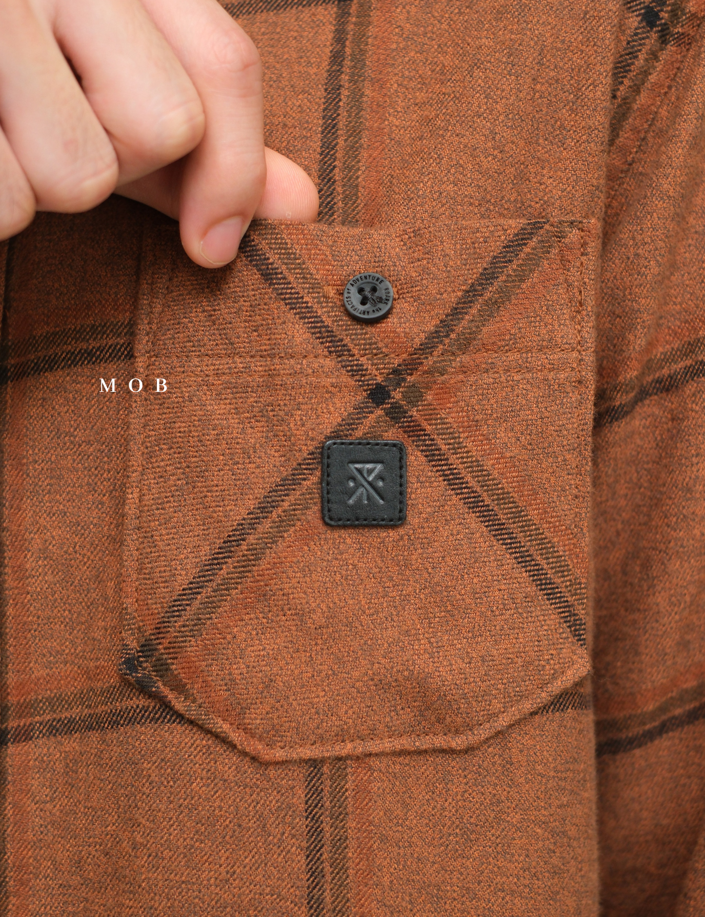 ROALSS02003A Nordsman Flannel LS Shirt Brown Tartan Plaid
