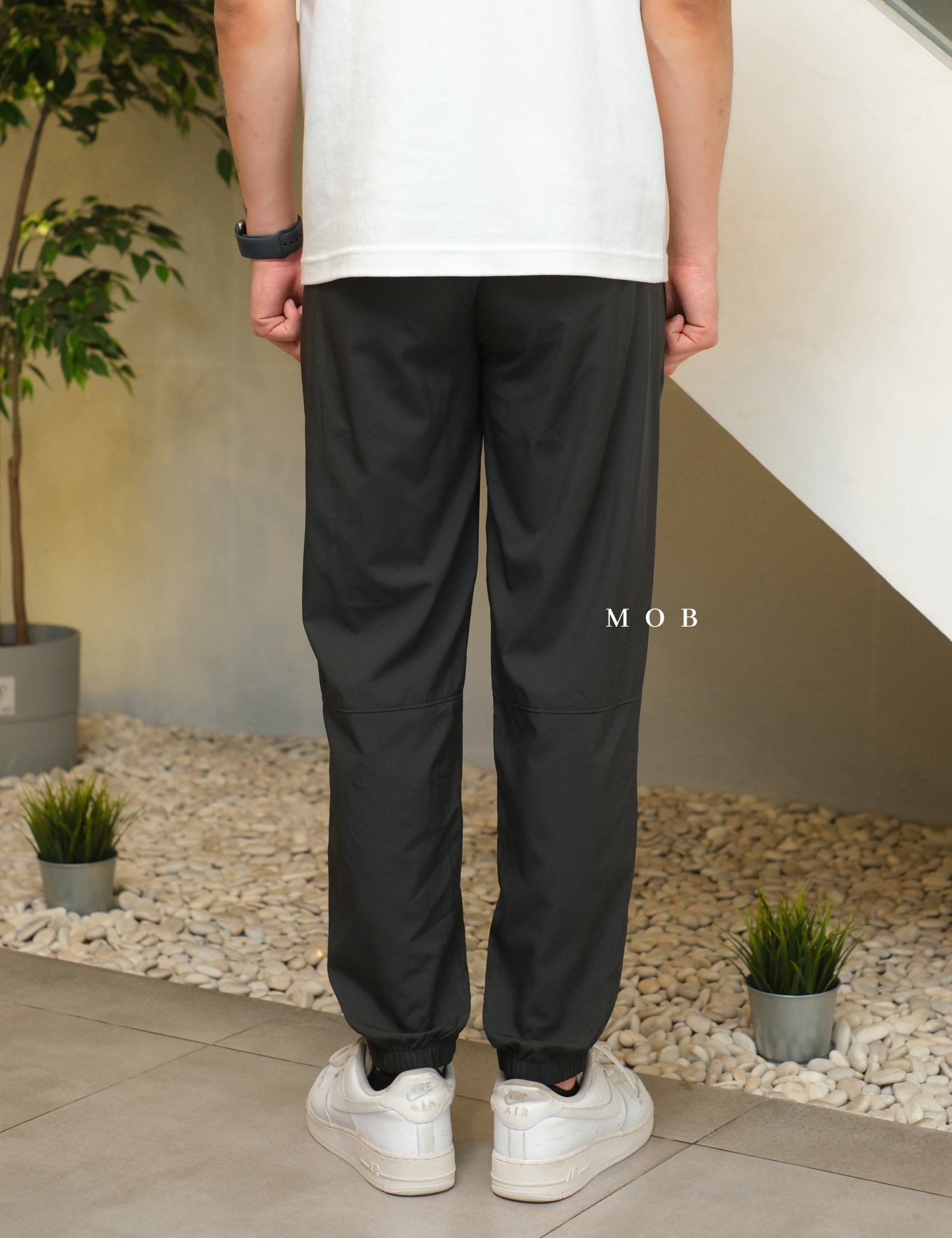 ONV02JGL001-004 StretchTech Workout Jogger Ashpalt Grey