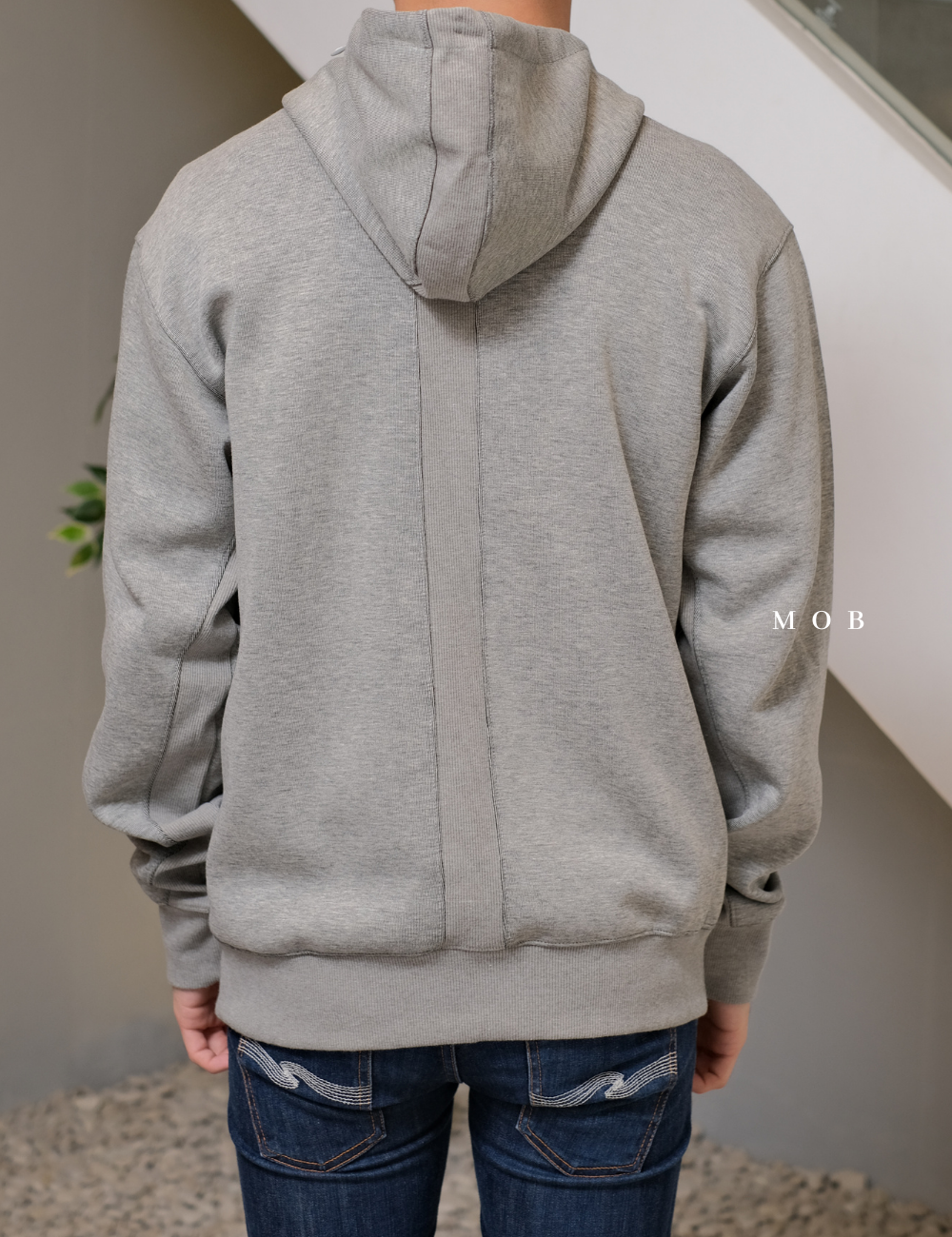 CHMPHOD1706B Tech Weave Flex Hoodie Oxford Grey
