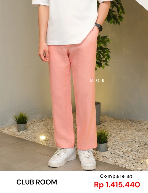 CLB02LIL002-001 Linen Luxury Pants Dusty Pink