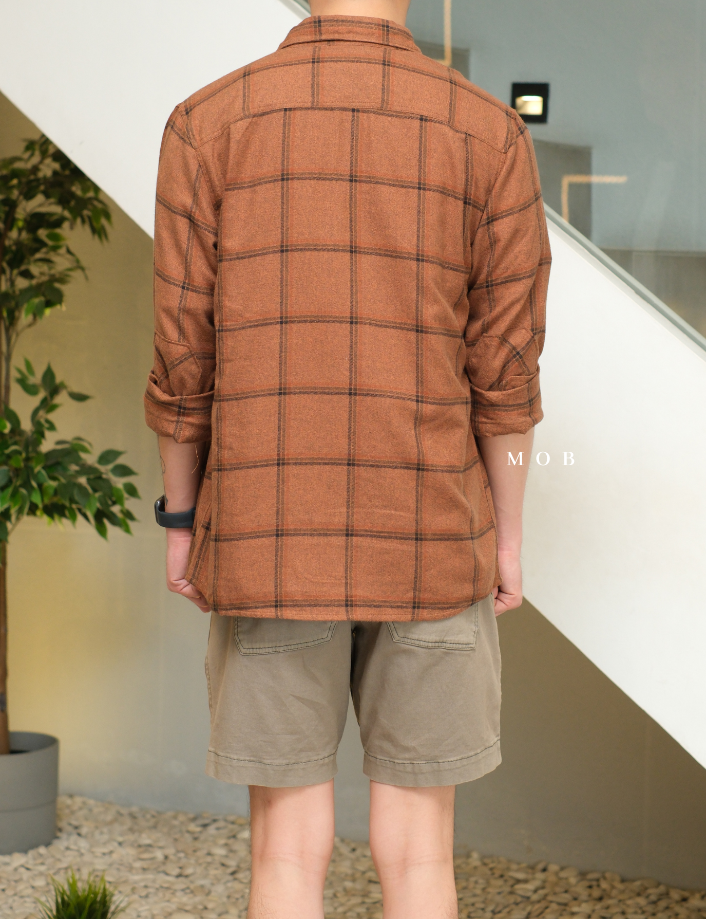 ROALSS02003A Nordsman Flannel LS Shirt Brown Tartan Plaid