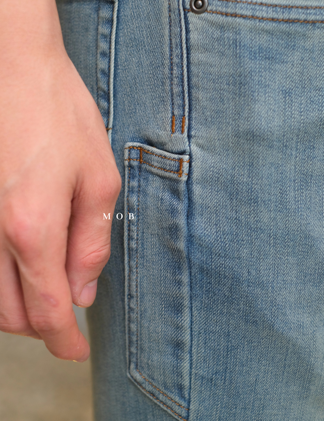 DTPT03001 Ballroom Double Flex SLIM Jeans Light Blue Washed