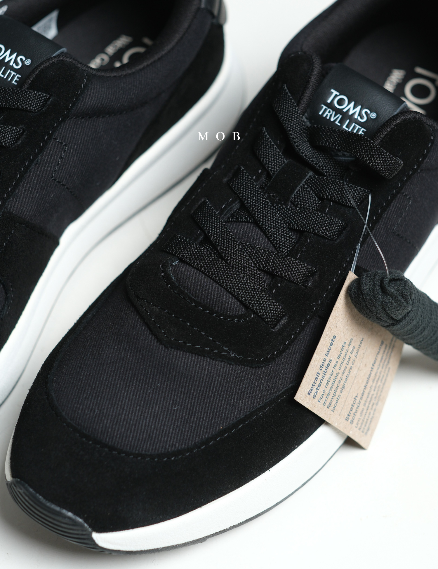 TMSSSH02001A TRVL LITE Retro Water Repellent Shoes Black Vintage Twill