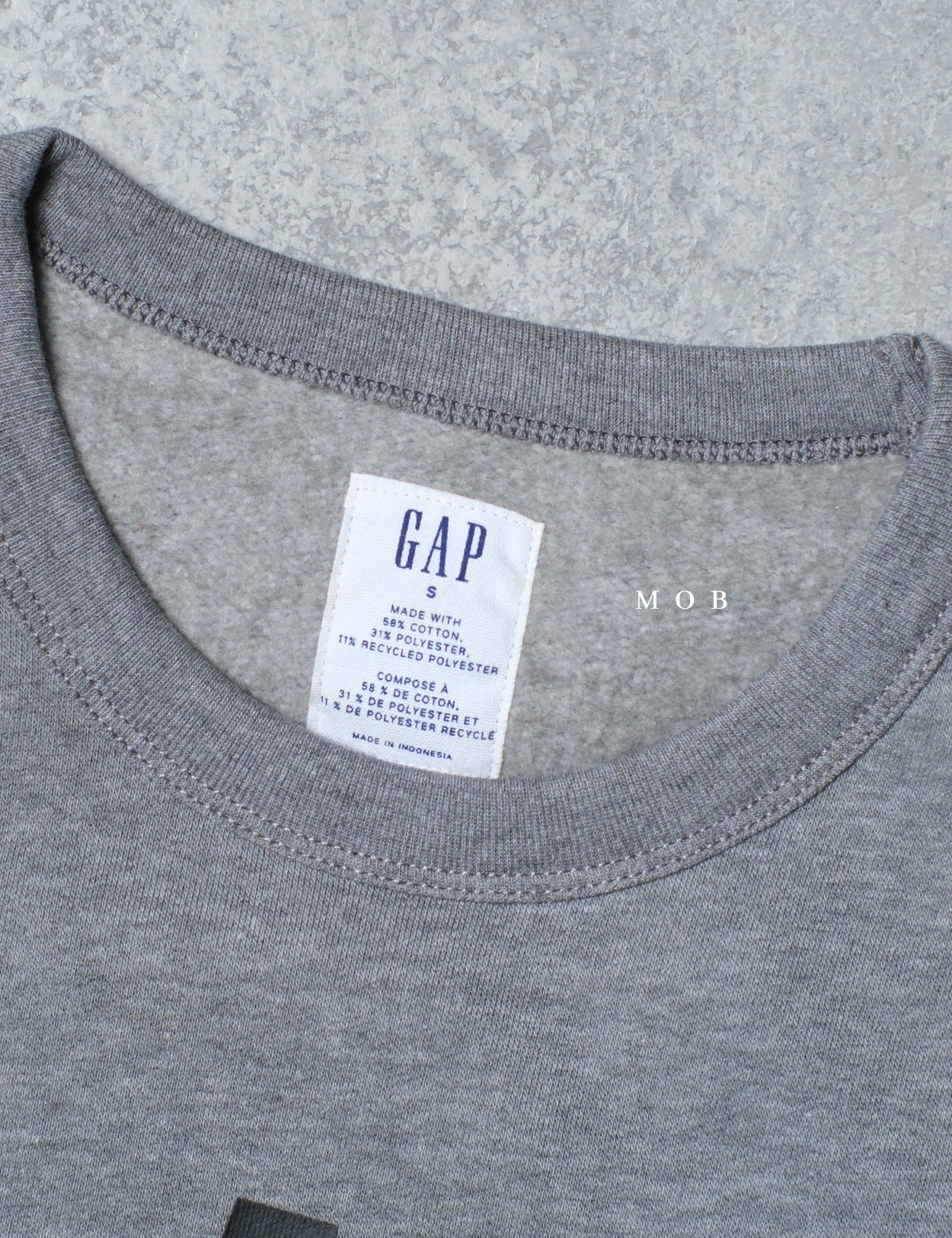 GPSW01002D Big Logo Sweatshirt Grey