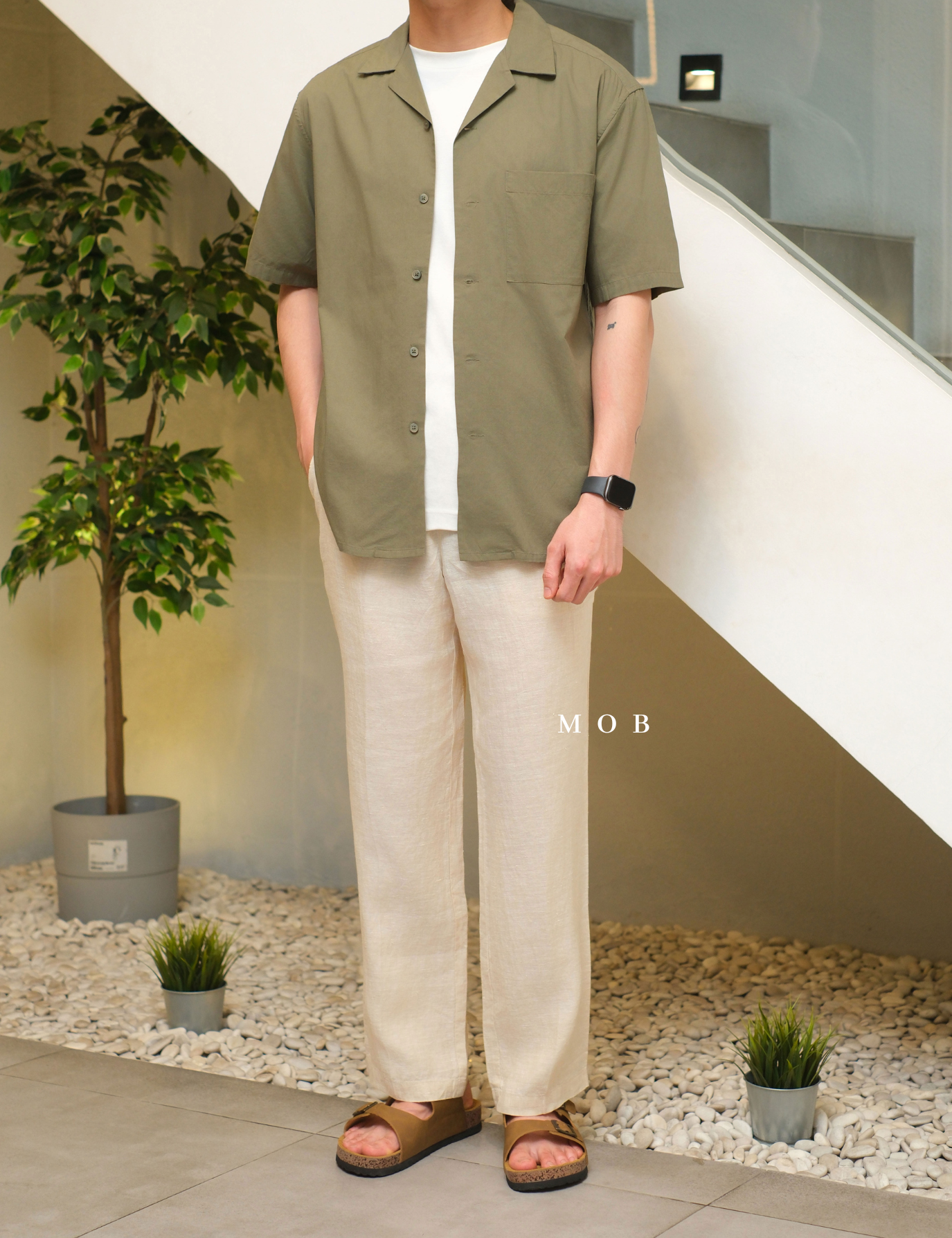 CLB02LIL002-003 Linen Luxury Pants Ivory White