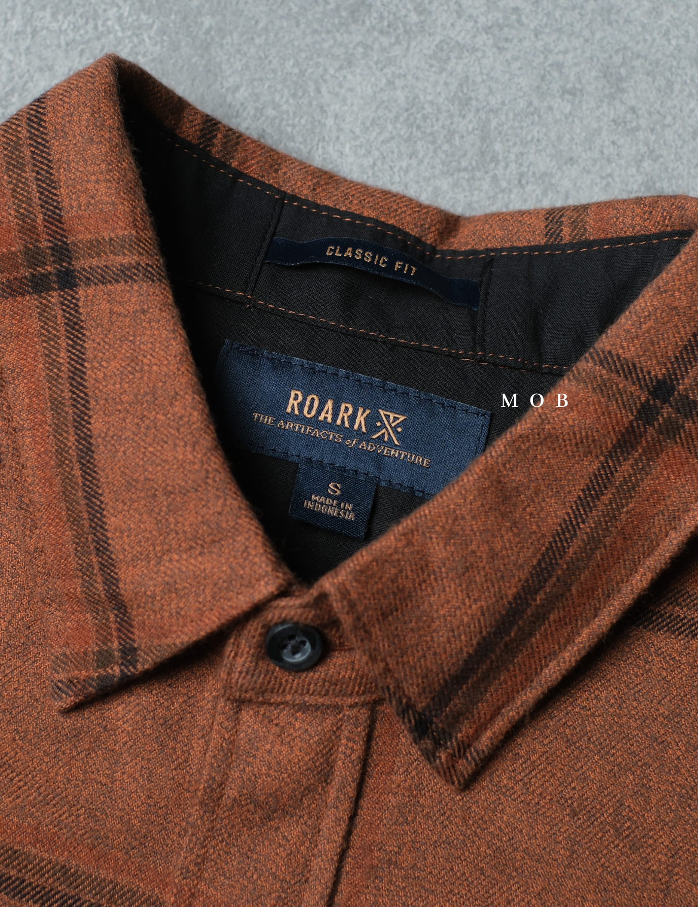 ROALSS02003A Nordsman Flannel LS Shirt Brown Tartan Plaid
