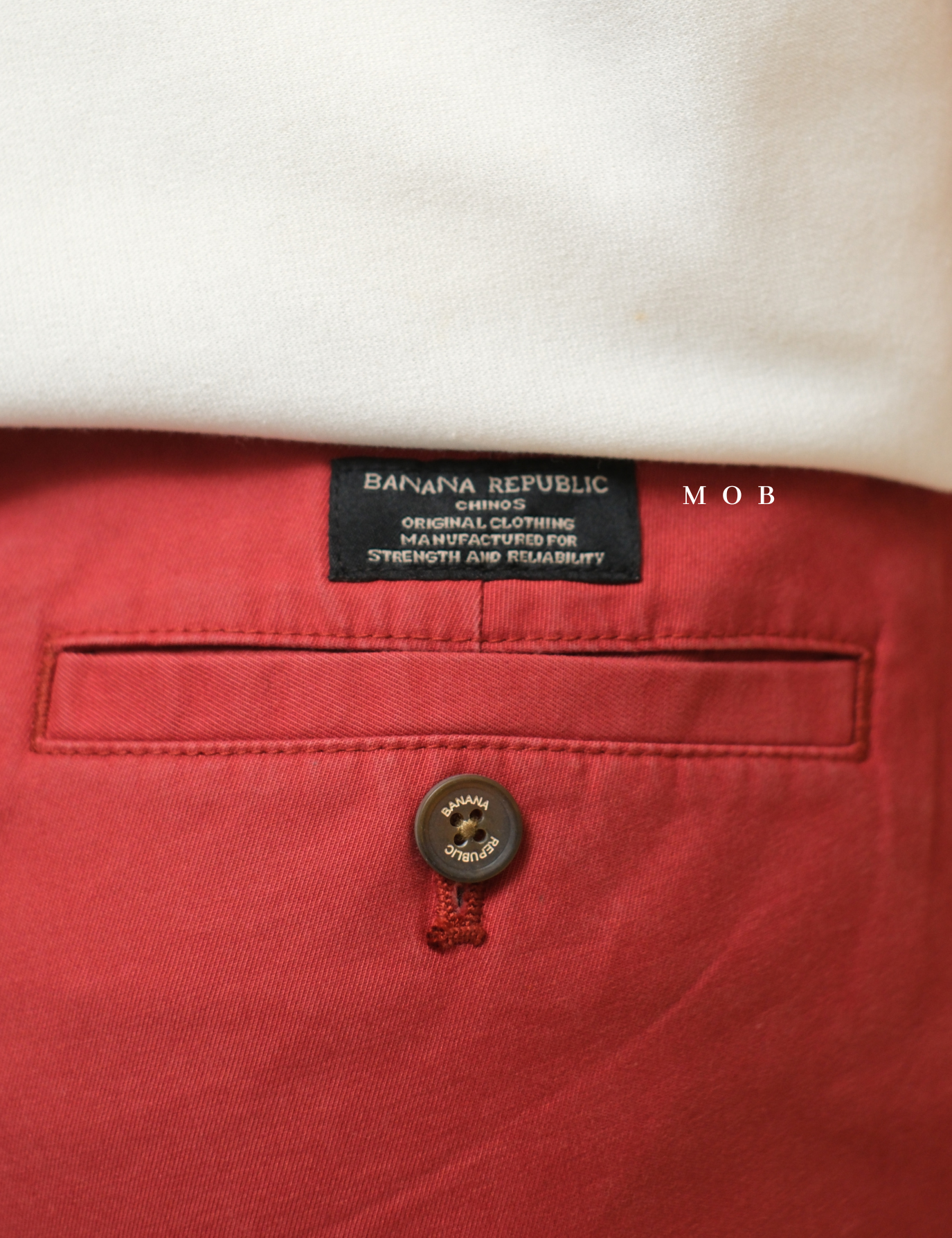 BRPT1301 MASON Athletic Tapered Chino Pants Barn Red