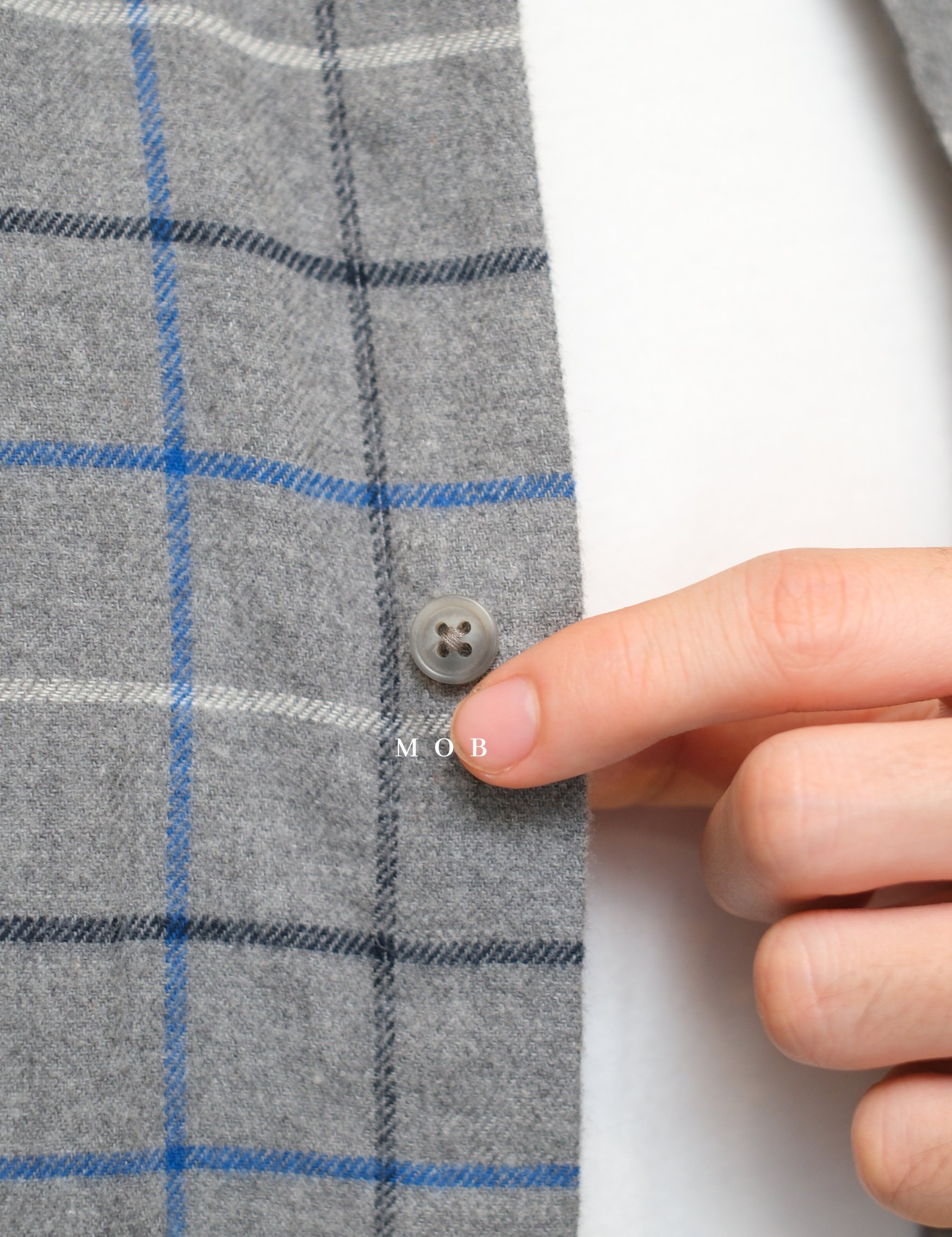 CNBLSS01004 Flannel LS Shirt Grey Plaid