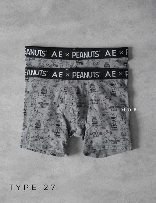 Image of AEB01027 AE x Peanuts Snoopy Classic MID Boxer Type 27