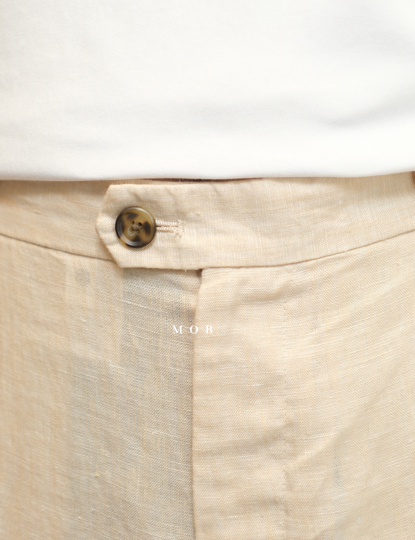 CLB02LIL002-003 Linen Luxury Pants Ivory White
