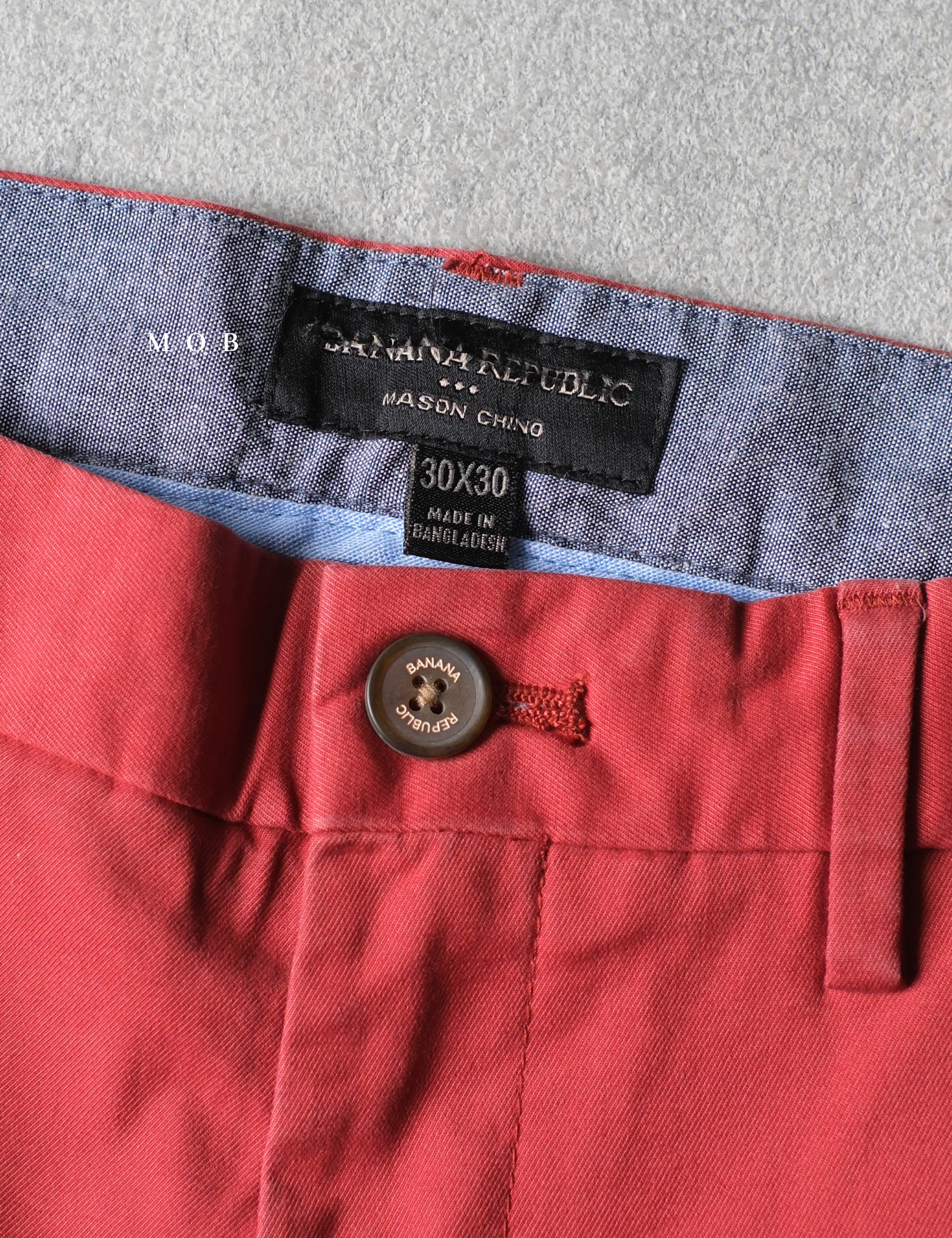 BRPT1301 MASON Athletic Tapered Chino Pants Barn Red